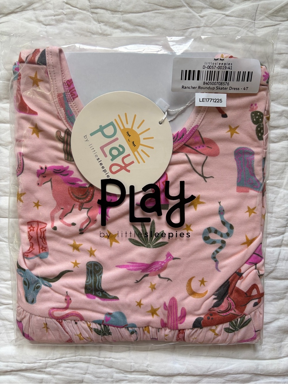 Little sleepies Pink Rancher Roundup Skater Dress
